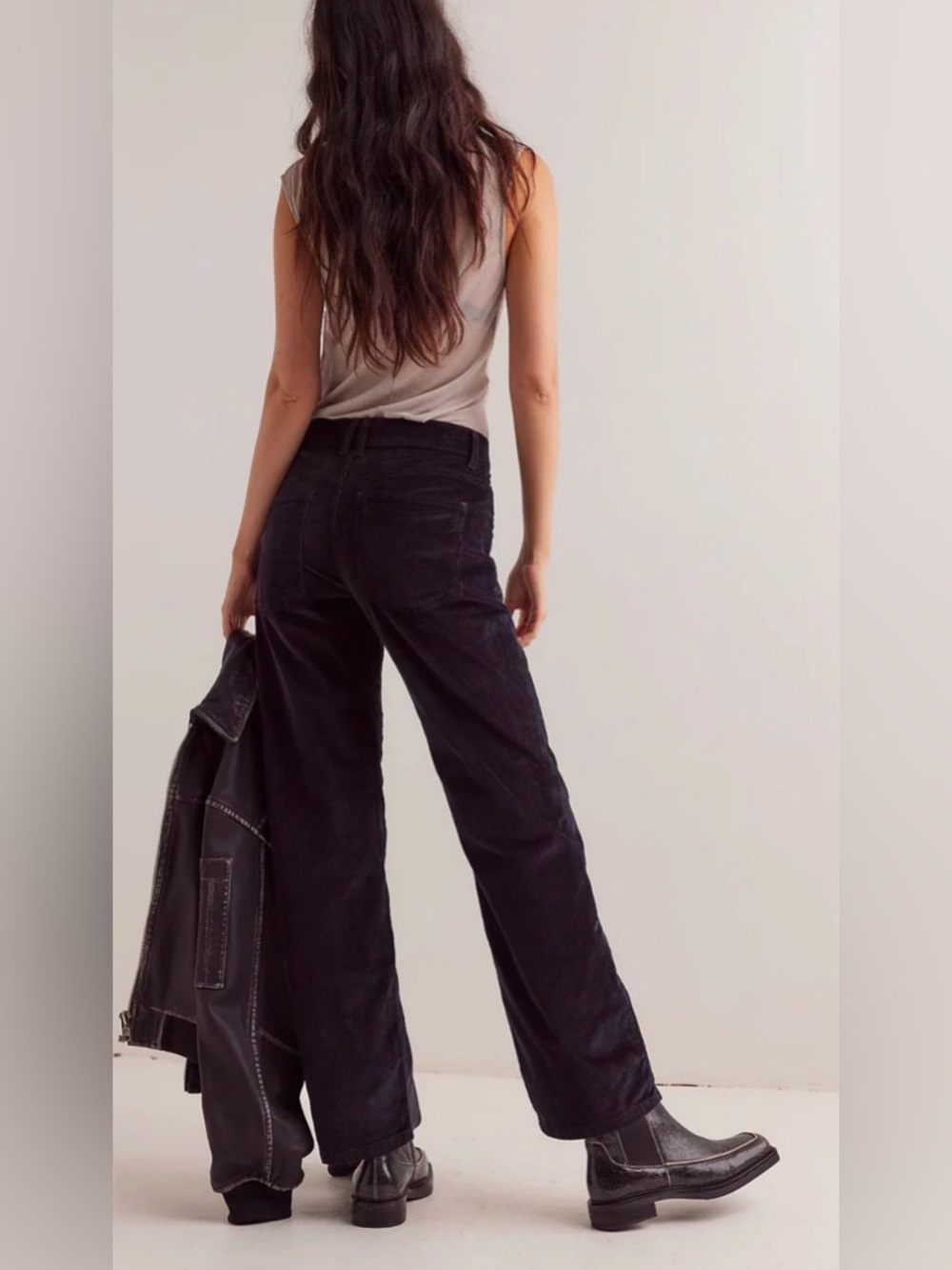 NWT FREE PEOPLE We The Free Risk Taker Corduroy Straight Leg Pants $128 MSRP